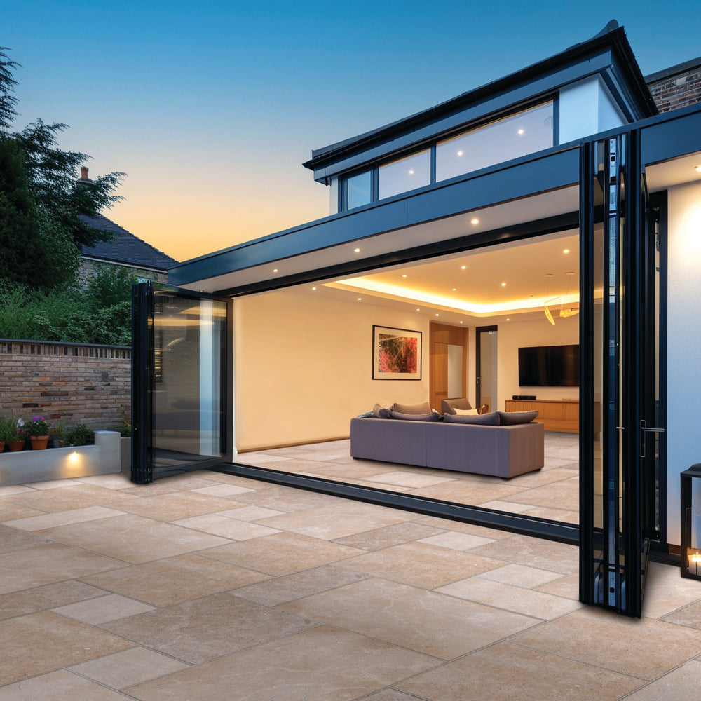 W&S Coquille Beige Limestone - Tumbled - Exterior