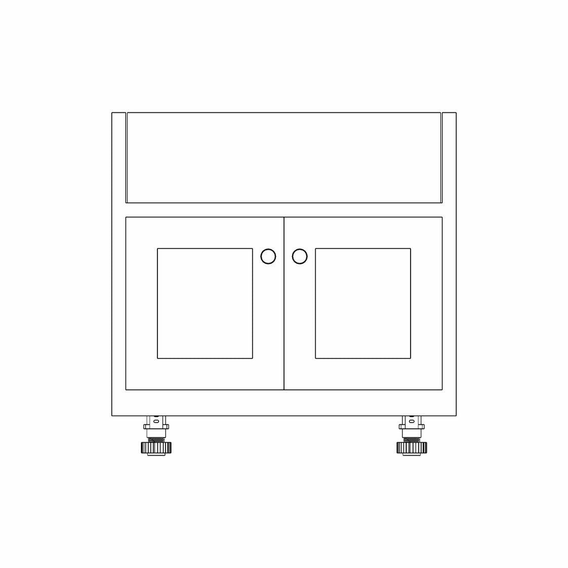Double Belfast Sink Base Cabinet