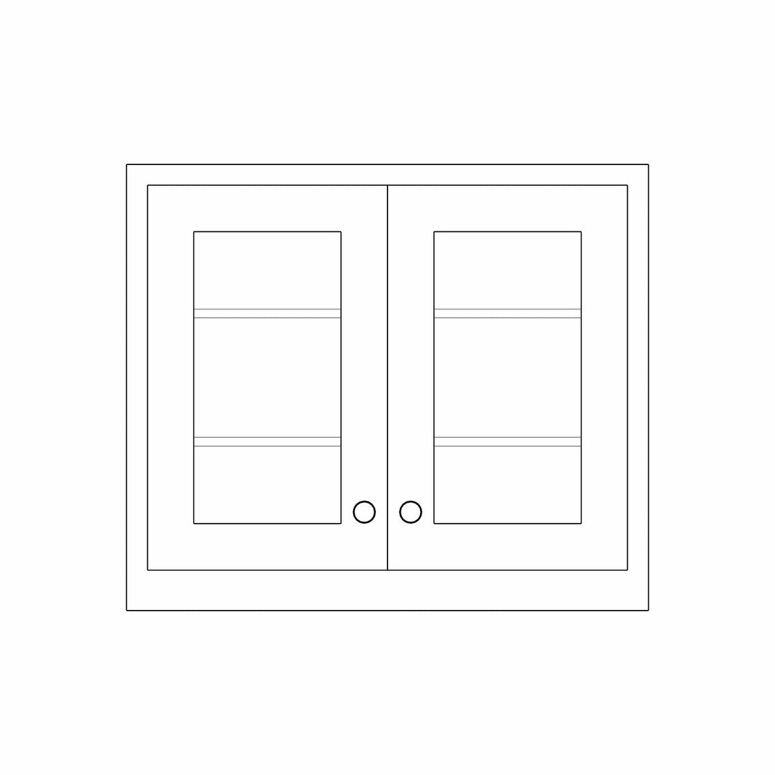 Double Glazed Wall Cabinet