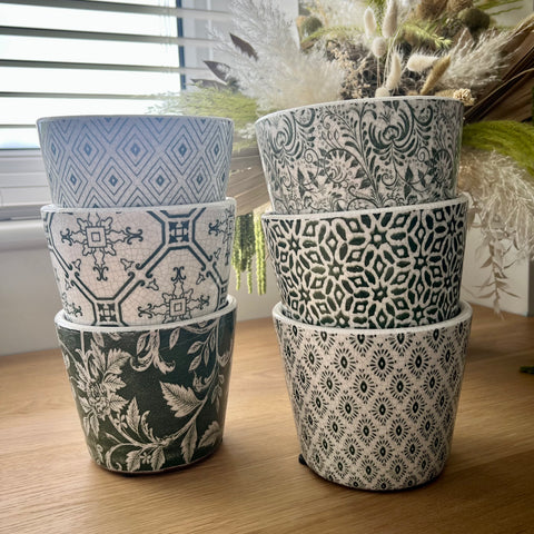 Old Style Dutch Pot - Assorted Green