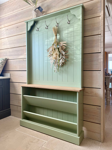 Shallow Hallway Storage Bench