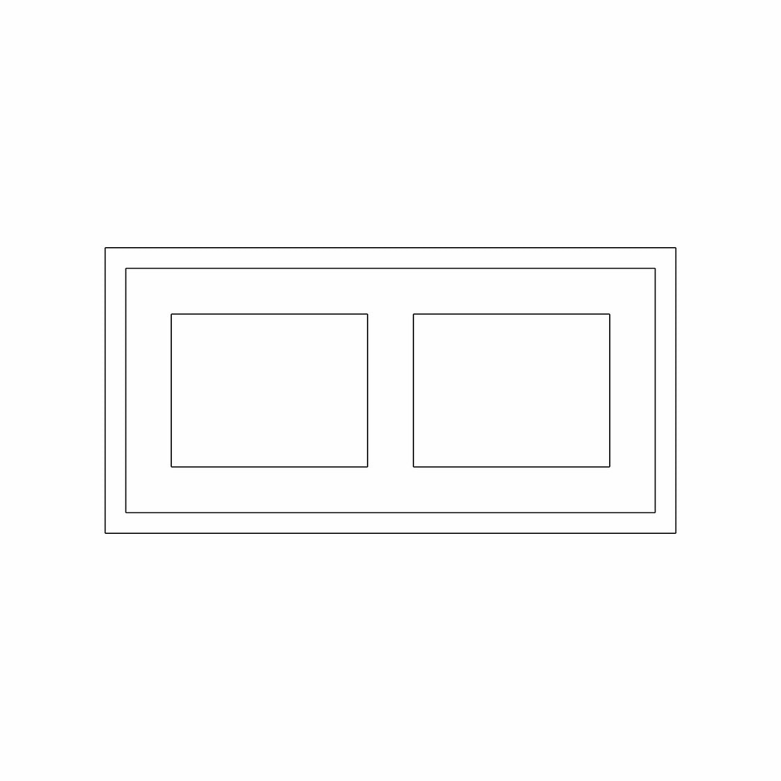 Large Shaker Canopy Hood Housing