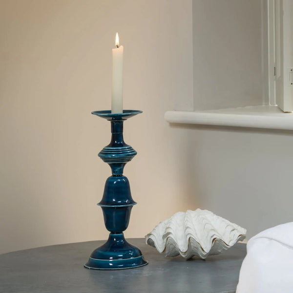 Pizan Candle Stick Sky Ely Farmhouse Furniture