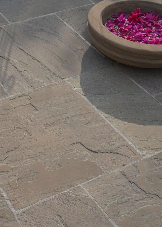 W&S Old Coombe Taupe Sandstone - Tumbled & Brushed