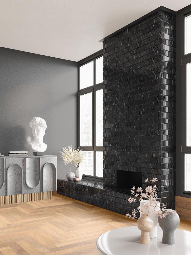 Porcelanosa L'Antic Athena Negro Marquina Pulido