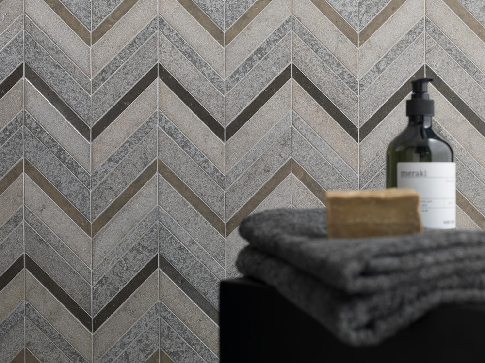 Porcelanosa L'Antic World Amsterdam Chevron Grey