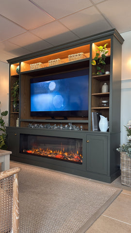 EX DISPLAY Media Fireplace Unit with Oak Internals