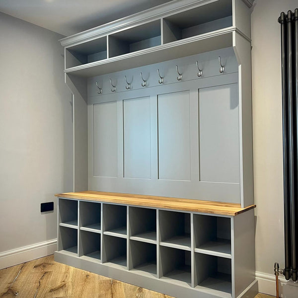 Shaker Boot Room Storage Bench - Extra Storage – Ely Farmhouse Furniture