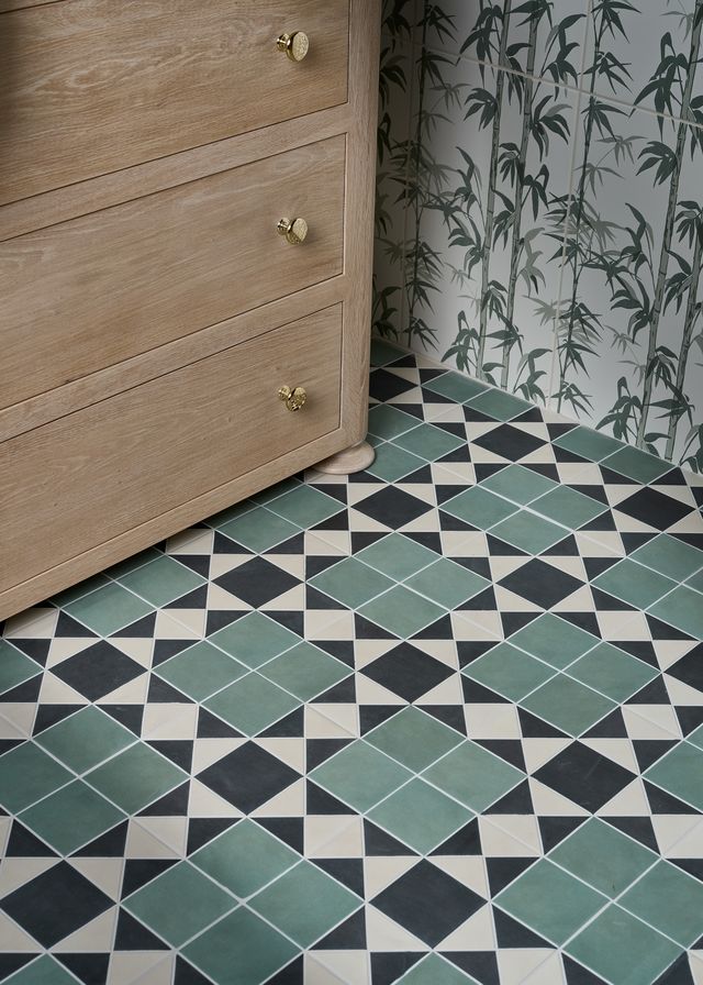 Ca'Pietra Victorian Style™ Porcelain Finchley Pattern Forest Green