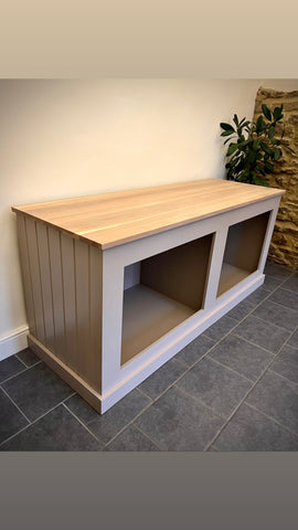 Double Dog Bed Housing – Ely Farmhouse Furniture - Main Image