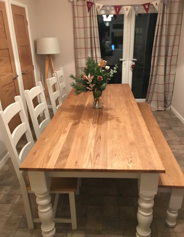 Traditional Dining Set with Bench